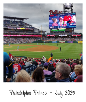 Phillies game at Citizens Bank Park